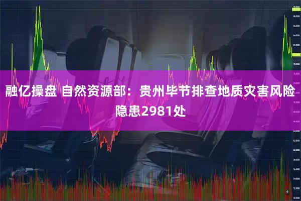 融亿操盘 自然资源部：贵州毕节排查地质灾害风险隐患2981处