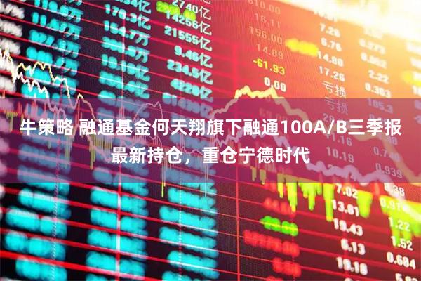 牛策略 融通基金何天翔旗下融通100A/B三季报最新持仓，重仓宁德时代